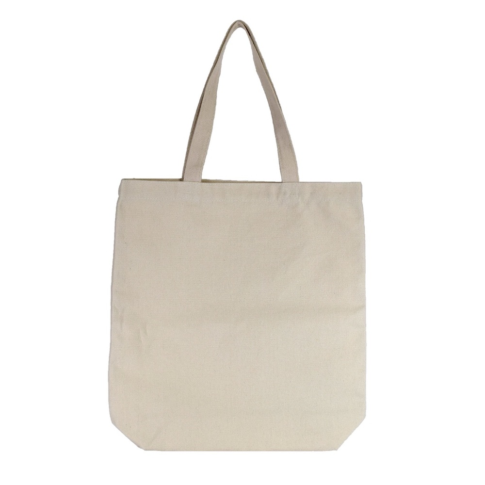 Natural canvas tote bag, set of 6, NEW - Picture 3 of 8